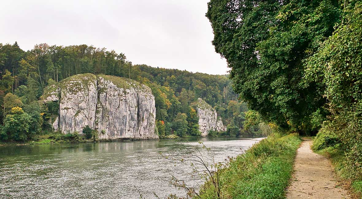 Cykelväg utmed Donau