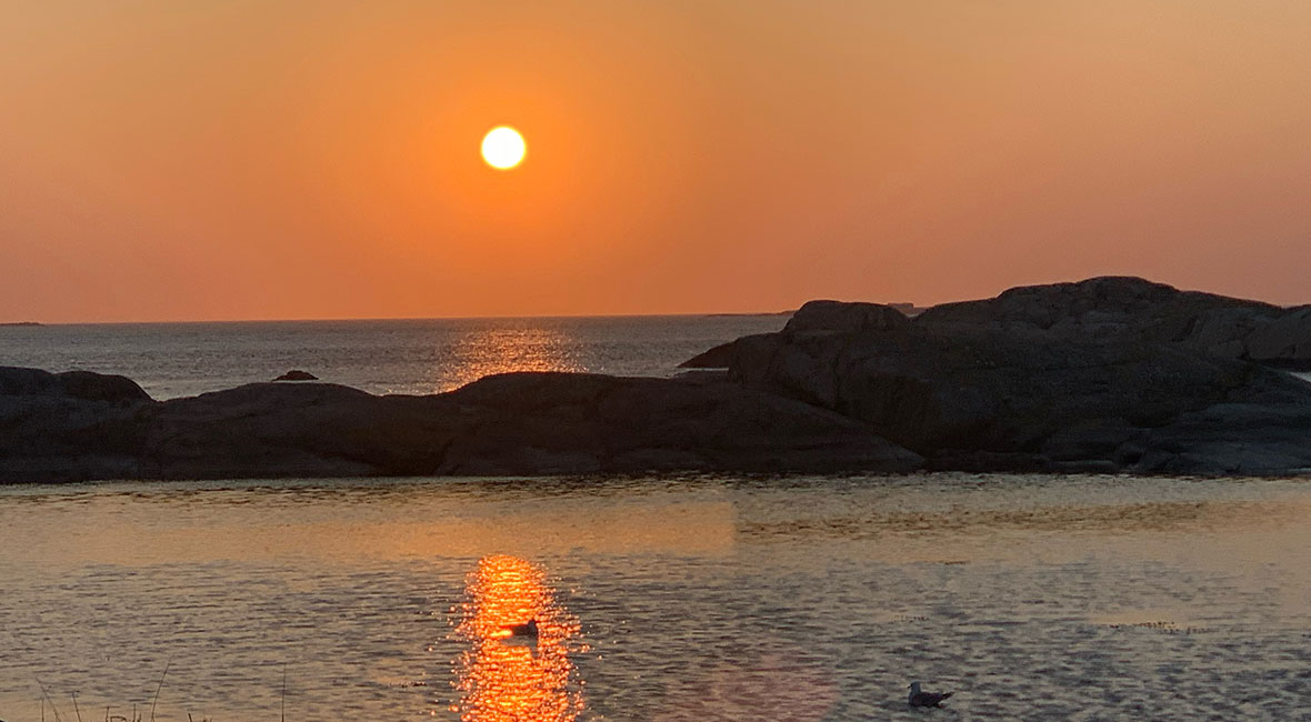 solnedgång fotö