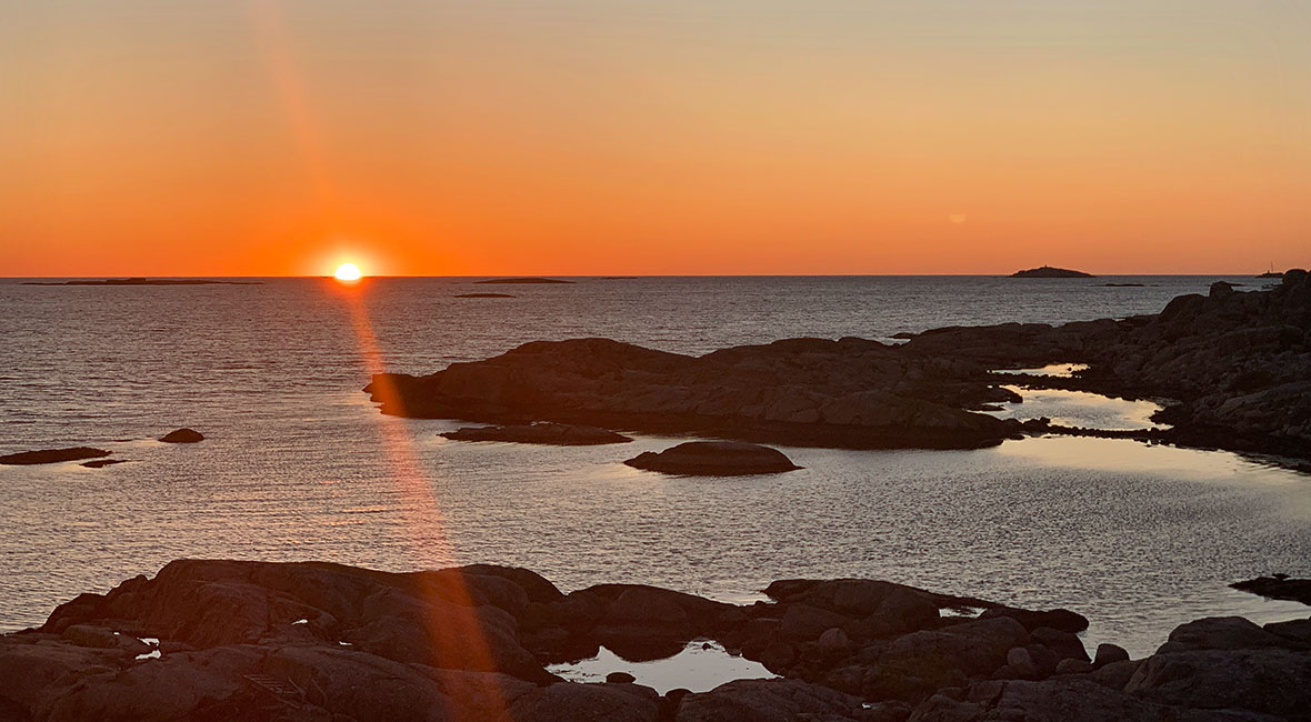 solnedgång Fotö