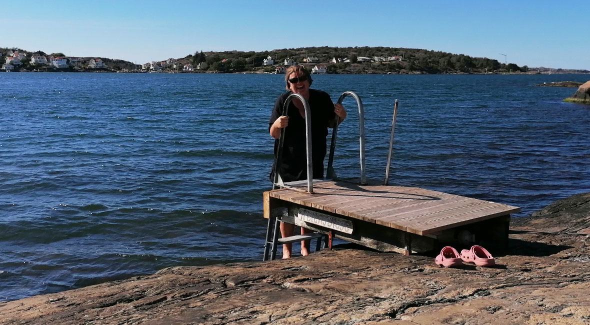 sårdopp i saltvatten