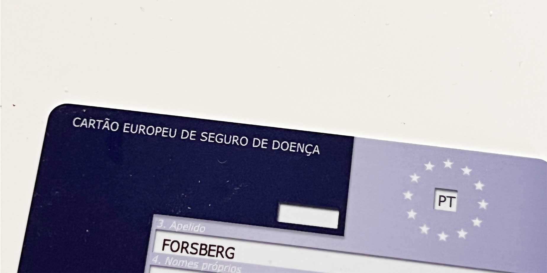 Skaffat Blå kortet (EU sjukvård) i Portugal