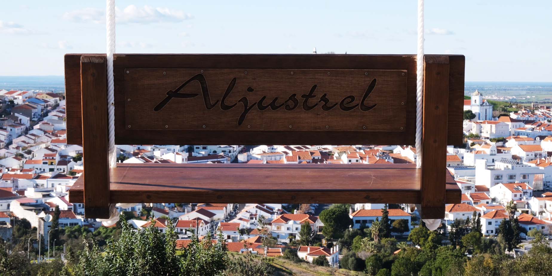Gunga och utsiktsplats i Aljustrel