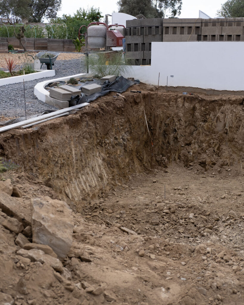 grävning pool