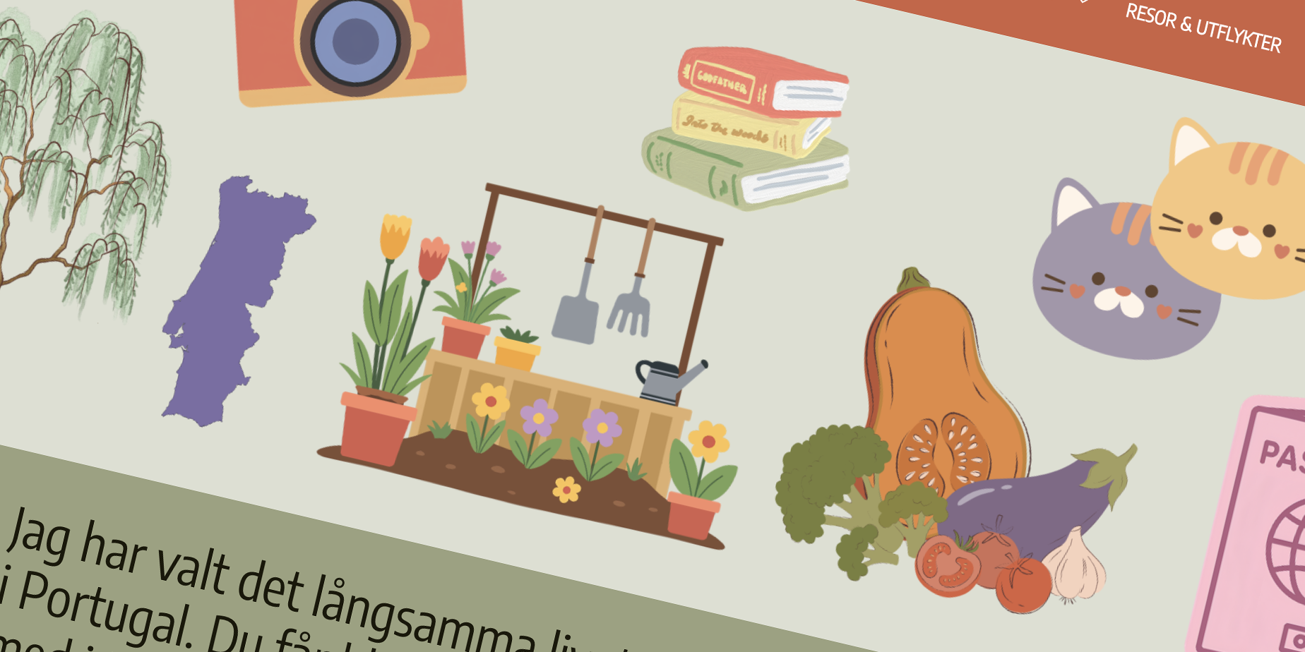 Sommarbalkong och bloggfix